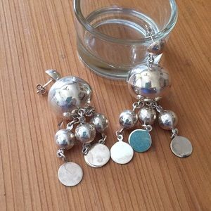 Gipsy look silver earrings